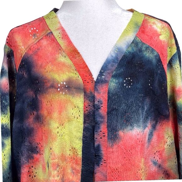 NWT LOGO by Lori Goldstein Tie-Dye Beach-to-Street Cover-Up Duster Size 2X - Picture 6 of 16